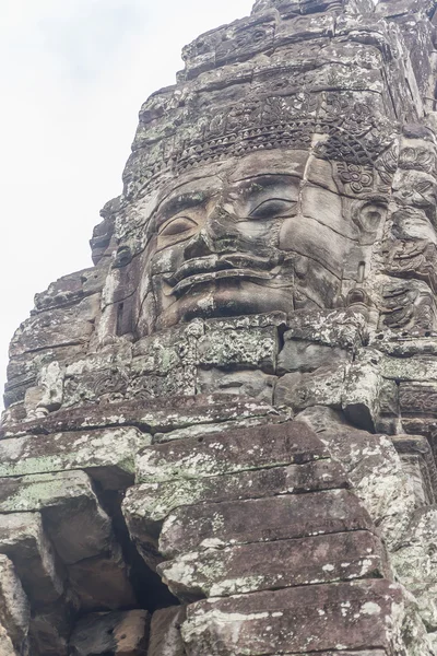 Дивовижні стикається у храмі Байон, Сієм Riep, Камбоджа. Обличчя — стокове фото