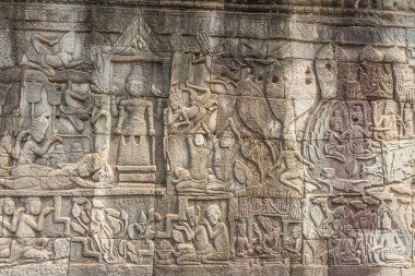 Kısma üzerinde duvar, Angkor, Kamboçya