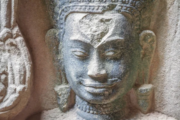 Bajorrelieve en la pared, Angkor, Camboya — Foto de Stock