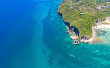 boracay Adası, Filipinler havadan görünümü