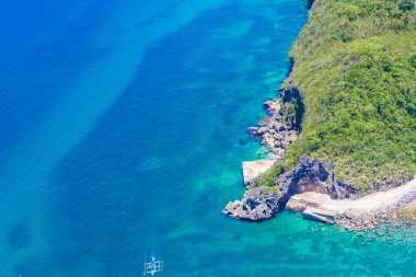 boracay Adası, Filipinler havadan görünümü