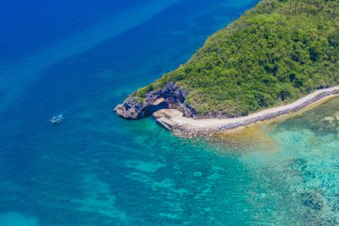 boracay Adası, Filipinler havadan görünümü