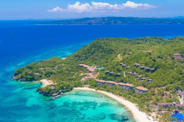 boracay Adası, Filipinler havadan görünümü