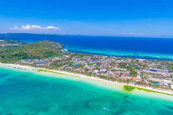 Vista aérea da ilha de Boracay, Filipinas — Fotografia de Stock
