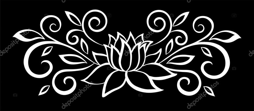 Beautiful monochrome black and white flowers and leaves isolated. Floral design for greeting card and invitation of wedding, birthday, Valentine's Day, mother's day and seasonal holiday