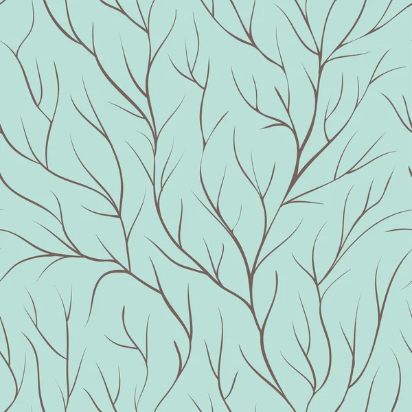 Beau fond sans couture avec des branches d'arbre . — Image vectorielle