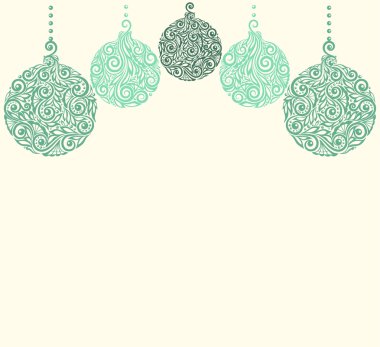 Noel topları Asılı ile Noel arka plan .