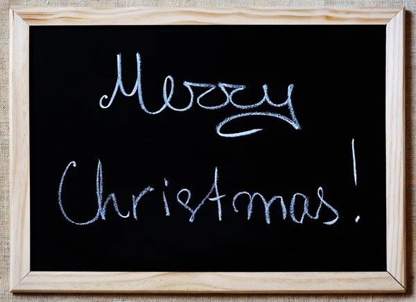 Merry Christmas geschreven op een schoolbord — Stockfoto