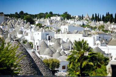 Alberobello'nın trulli, Apulia, İtalya