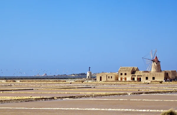 Old saltern, Marsala — Stock Photo, Image