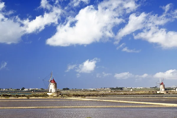 Staré saltern, Marsala — Stock fotografie