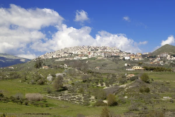 Prizzi, küçük bir kasaba olan Sicilya — Stok fotoğraf
