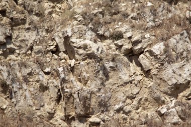 Güneş yanığı Sicilya kayalar