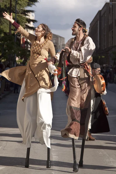 Średniowieczna decies Parade — Zdjęcie stockowe