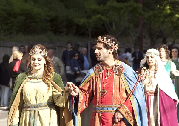 Desfile medieval, Enna — Fotografia de Stock