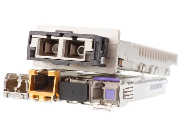 Sfp-Netzwerkmodule lizenzfreie Stockfotos