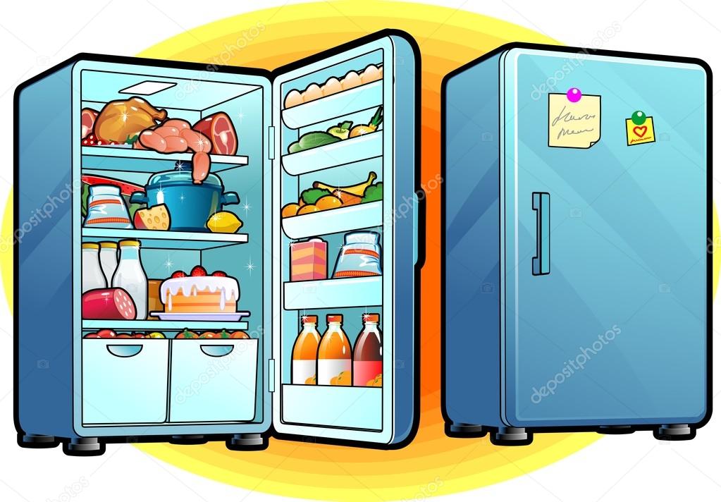 Refrigerador Dibujo Abierto Facil