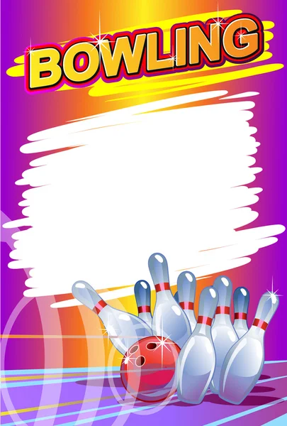 İğneli bowling topu — Stok Vektör