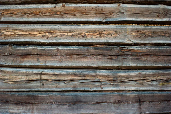 Vecchia Parete Rustica Legno Invecchiato Fienile Tavole Verticali Primo Piano — Foto Stock