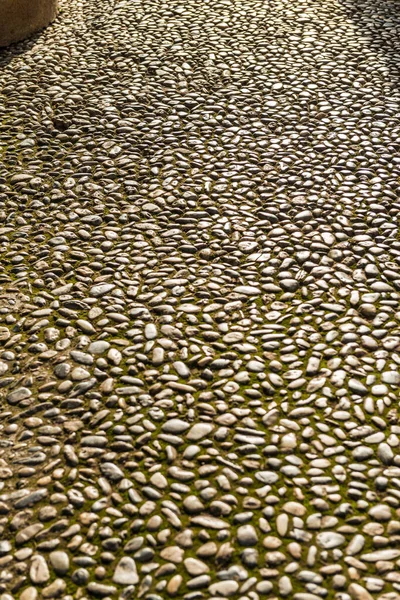 Droga Zbudowana Kamieni Należąca Alhambry Granady — Zdjęcie stockowe