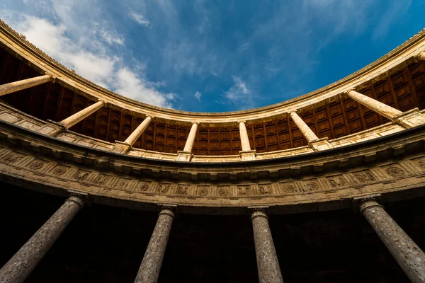 Palacio Carlos Edificio Histórico Situado Dentro Alhambra Granada España — Foto de Stock