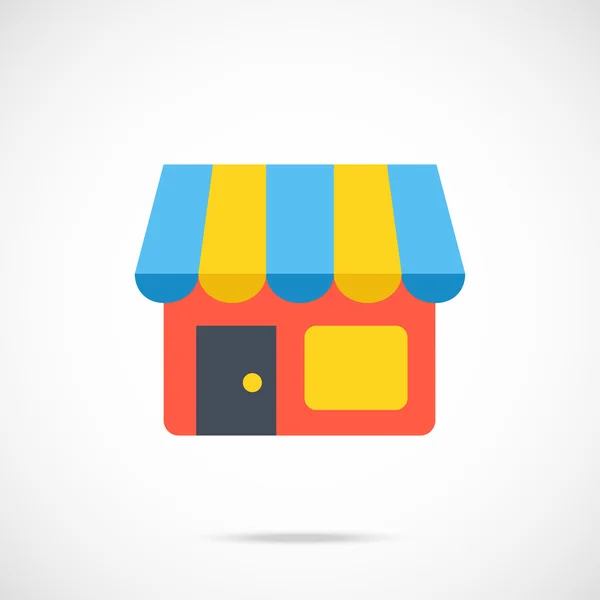 Vector store icon. Colorful shop icon. Flat store icon — Stock Vector
