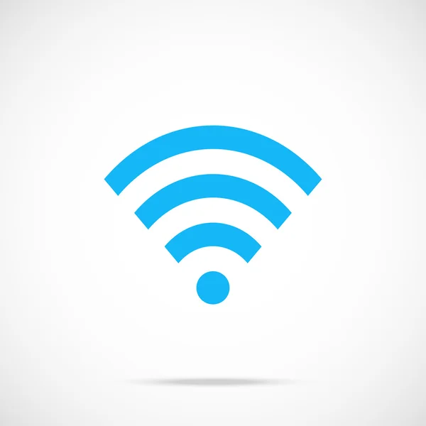 Vector wifi icon. Flat wi-fi icon. Flat design vector illustration — Stock Vector