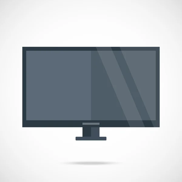 Smart TV. Ilustración de vector de pantalla plana — Archivo Imágenes Vectoriales