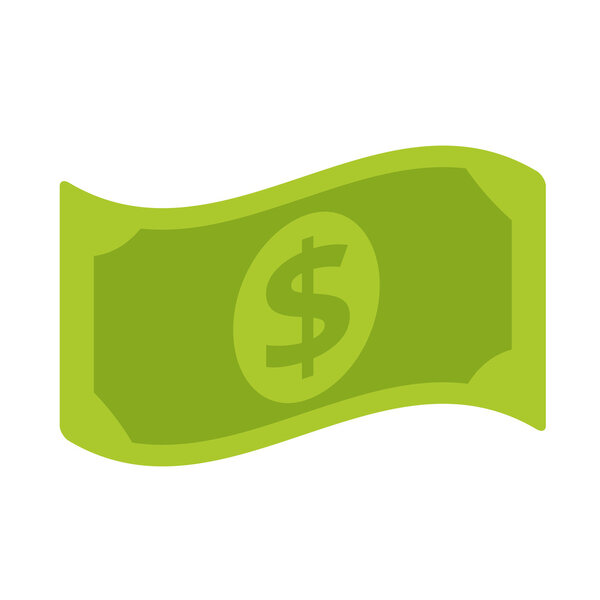 Vector Dollar Bill Flat Icon