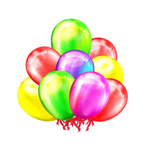 Party balloons. Vector illustration — Stock Vector