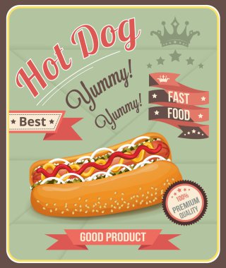 Vektör lokanta afiş