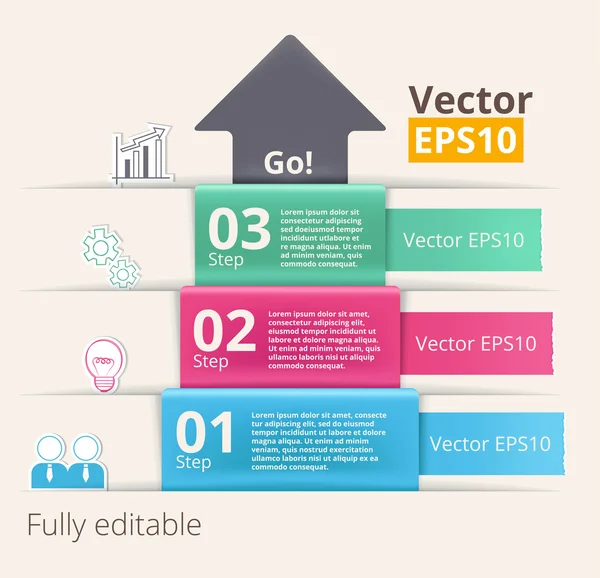 Vektor moderne Infografik-Vorlage — Stockvektor