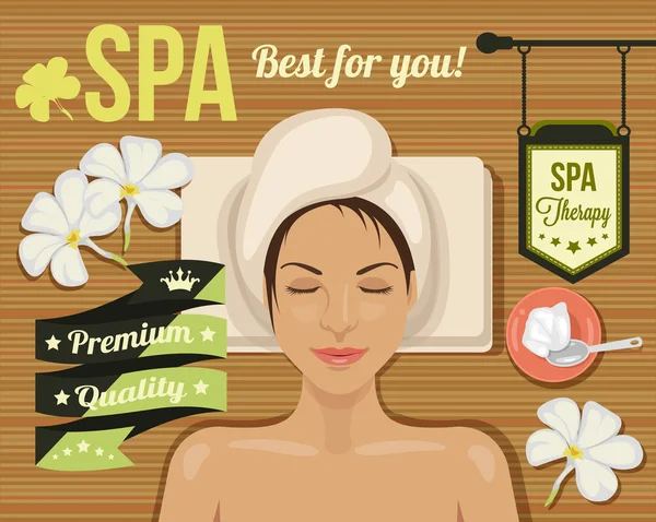 Vector spa banner — Stock Vector