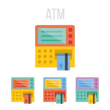 ATM simgeler vektör