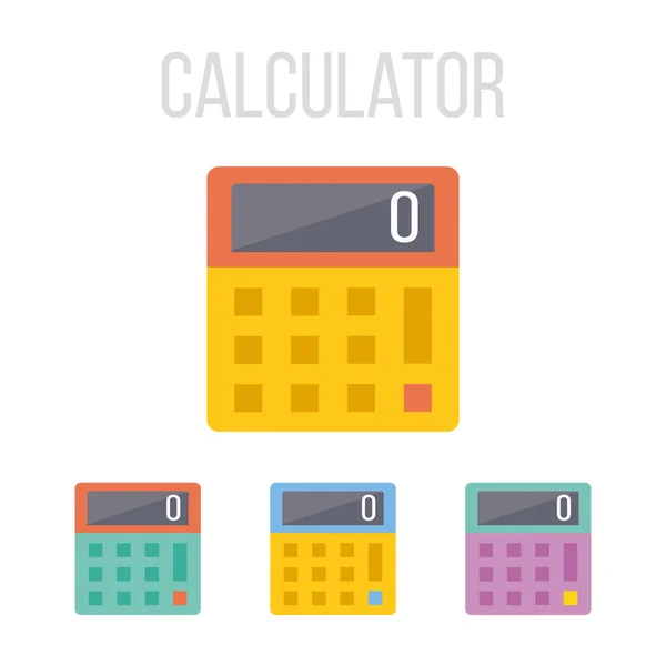 Vector rekenmachine pictogrammen — Stockvector