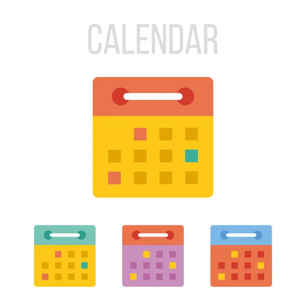 Vektorové ikony kalendáře — Stockový vektor