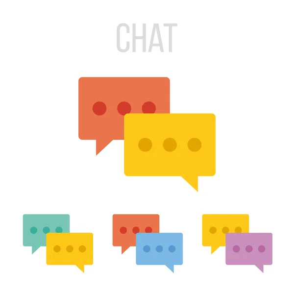 Icone della chat vettoriale — Vettoriale Stock