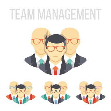 Vektör Takım Yönetimi simgeler