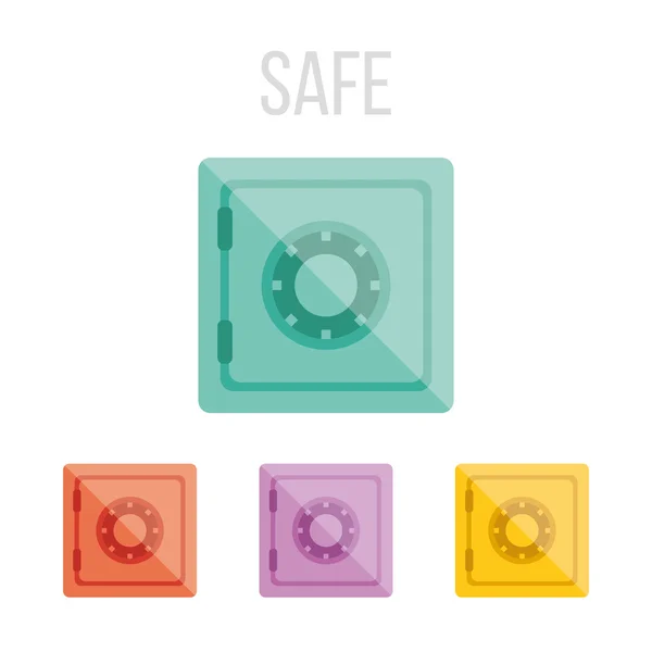 Vector safe icons — Stock Vector