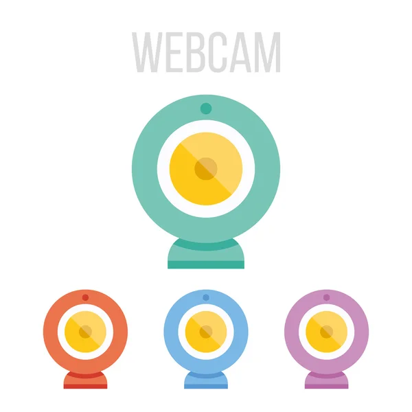 Vector webcam iconos — Vector de stock