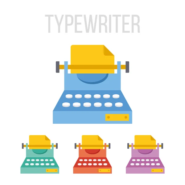 Vector typewriter icons — Stock Vector