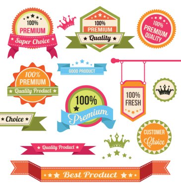 Sigorta primi vektör rozetleri ve etiketleri