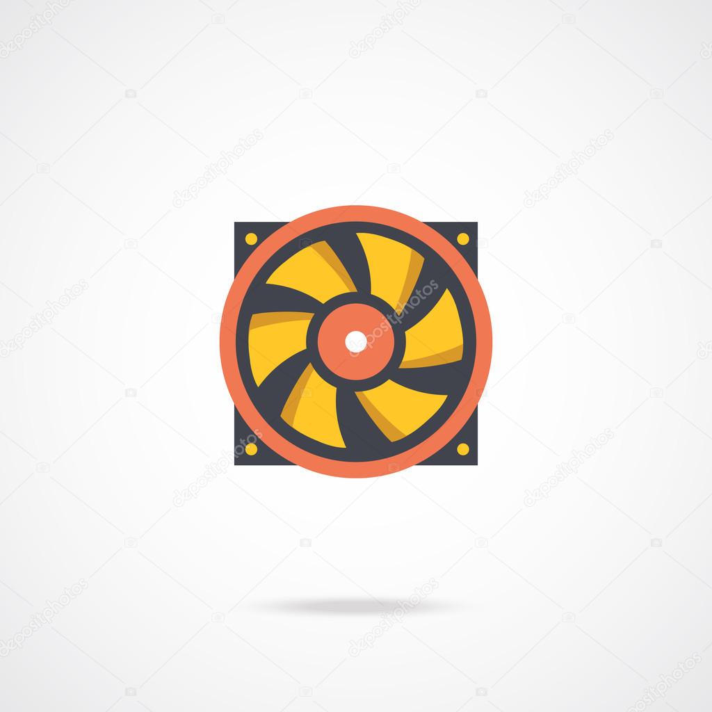 Vector computer fan icon