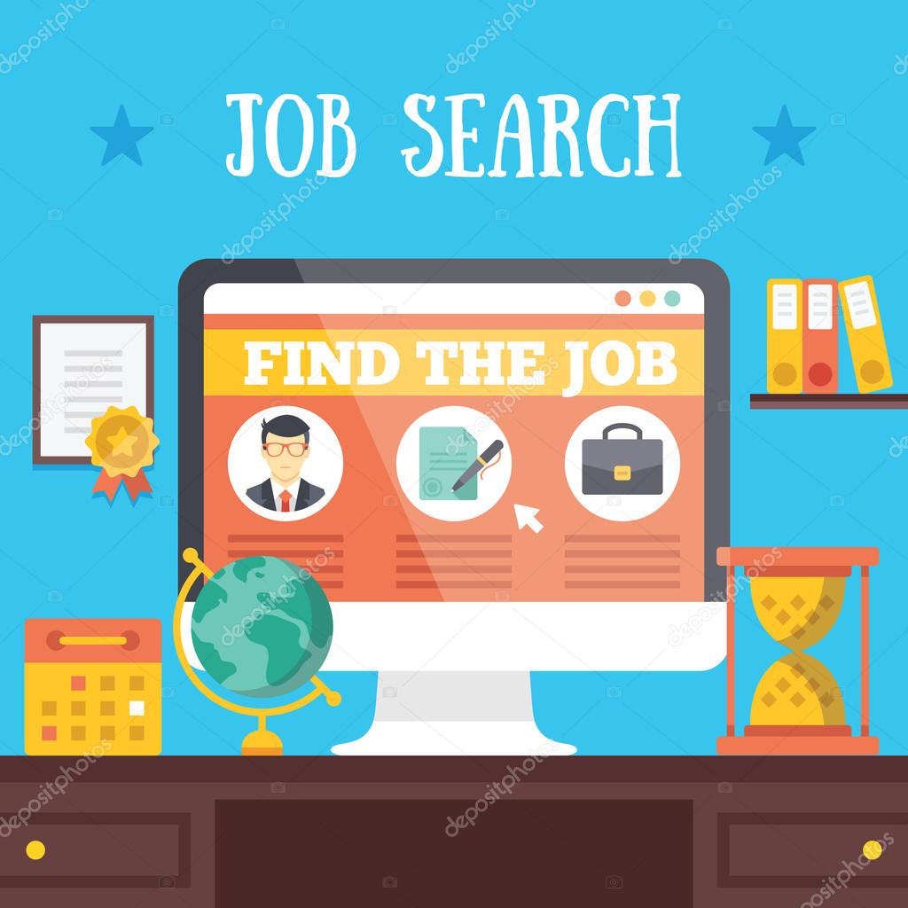 Job search illustration