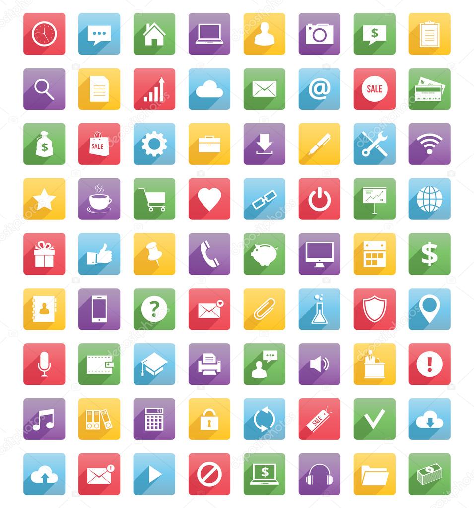 Universal web icons and mobile icons