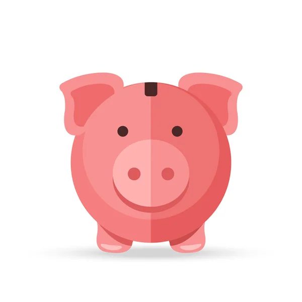 Piggy bank. Creative vector illustration isolated on white background — Stok Vektör