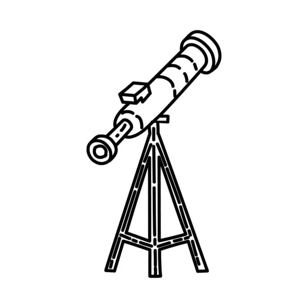 Aperçu Astronomique Ensemble Icônes Dessinées Main Vectoriel — Image vectorielle