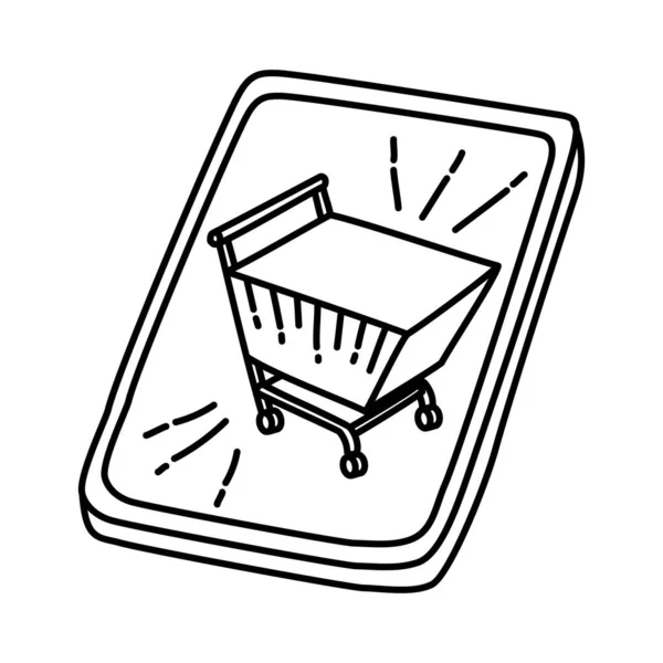 零售购物手绘图标集向量 — 图库矢量图片
