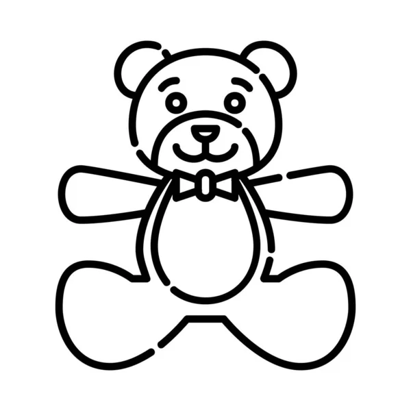幼儿玩具熊 图标设计 剪贴画 线条图标设计 — 图库矢量图片