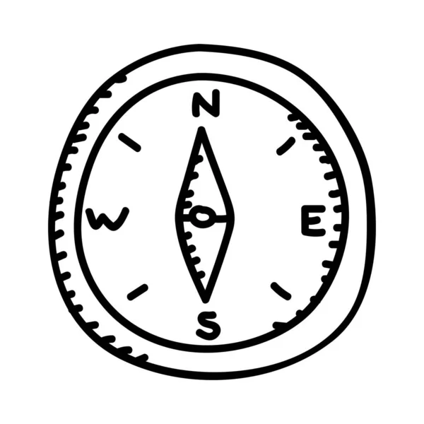 Kamp Pusula Renk Simgesi Vektör Tasarımı Llüstrasyon Şareti Logosu — Stok Vektör